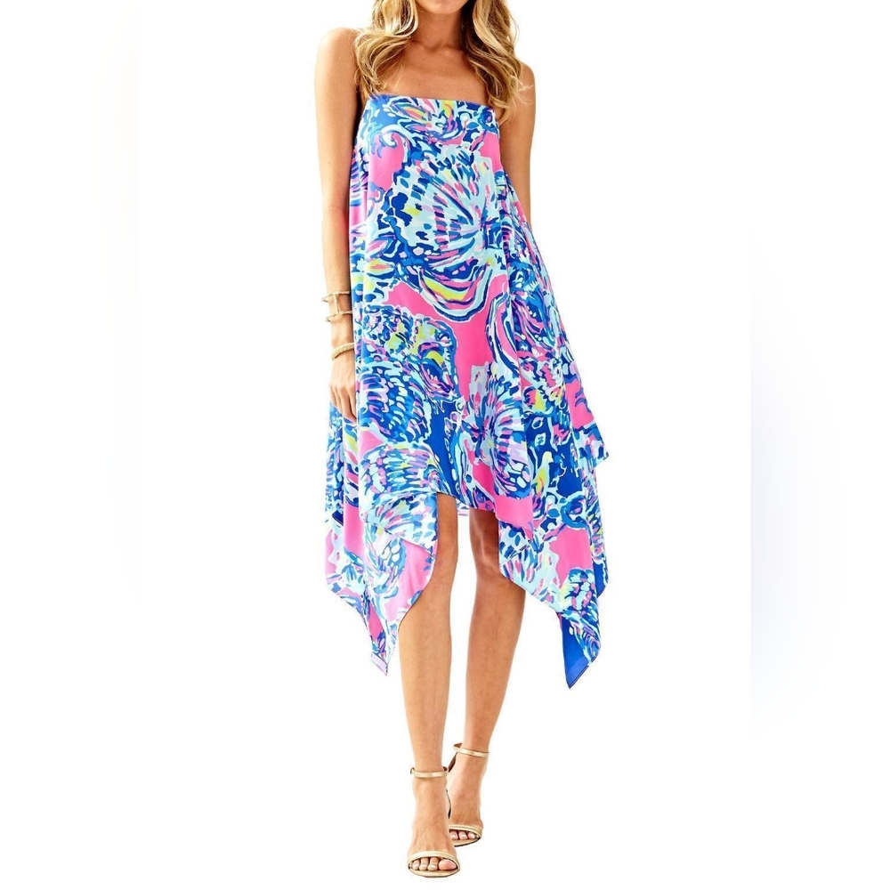 🦄VERY HTF Lilly Pulitzer🦄 - Kimi Silk Dress - Picture 3 of 15